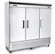Migali C-3rb-hc Commercial Three Door Refrigerator Reach In 72 Cu. Free Shipping