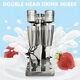 New 110v Commercial Stainless Steel Milk Shake Machine Double Head Drink Mixer