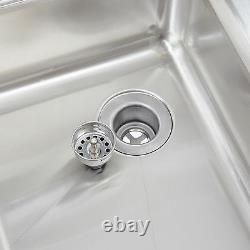 NEW 1 Bowl Underbar Stainless Steel Hand Wash Sink LEFT Drainboard Commercial