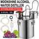 New 3 Pot 9.6 Gal 38l Moonshine Still Distillery Kit Water Alcohol Distiller