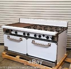 NEW 60 Combination Stainless Steel Gas Range Ideal IDRG-4G36 #3490 Commercial
