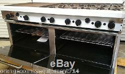NEW 60 Combination Stainless Steel Gas Range Ideal IDRG-4G36 #3490 Commercial