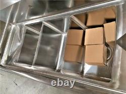 NEW 75 Stainless Steel Sink 3 Compartment Commercial Kitchen Bar Restaurant NSF