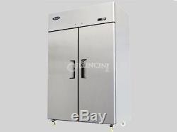 NEW Atosa Double Two Door Stainless Steel Refrigerator Commercial NSF MBF8005