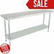 New Commercial 18 X 72 Stainless Steel Work Prep Table With Undershelf Kitchen