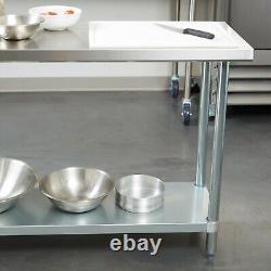 NEW Commercial 18 x 72 Stainless Steel Work Prep Table With Undershelf Kitchen