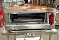 NEW Commercial Electric Pizza Oven Bakery Pizzeria with Stainless Steel Table 220V