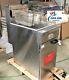 New Commercial Natural Gas 40lb Stainless Steel Floor Deep Fryer Fried Food Nsf