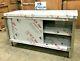 New Commercial Stainless Steel Work Prep Table Cabinet 48 X 24 Dual Slide Door
