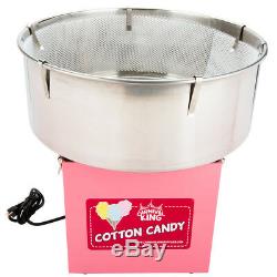 New Carnival King Cotton Candy Machine Maker Cart Stand Commercial Concession
