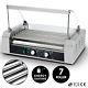New Commercial 18 Hot Dog 7 Roller Grill Stainless Steel Cooker Machine Withcover