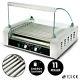 New Commercial 30 Hot Dog 11 Roller Grill Stainless Steel Cooker Machine Withcover