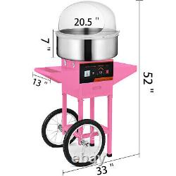 New Electric Cotton Candy Machine Pink Floss Carnival Commercial Maker Party