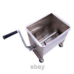 New Hakka 20 Pound/10 Liter Commercial Meat Mixer Stainless Steel Manual Machine