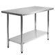 New Stainless Steel Commercial Kitchen Work Food Prep Table 30 X 48
