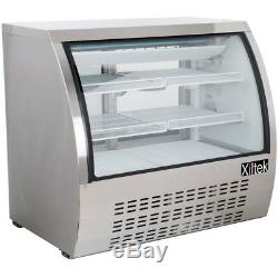 New Xiltek 48 All S/s Commercial Refrigerated Curved Glass Display Deli Case 4
