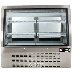New Xiltek 48 All S/s Commercial Refrigerated Curved Glass Display Deli Case 4