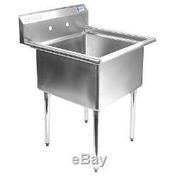 OPEN BOX Commercial Stainless Steel Kitchen Utility Sink 30 wide