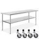 Open Box Stainless Steel 24 X 72 Nsf Commercial Kitchen Prep Table W Casters