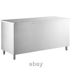 PICK YOUR SIZE Stainless Steel Enclosed Base Prep Table Open Front Commercial