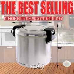 Pantin 100Cup(50Cup Raw) Commercial Electric Stainless Steel Rice Warmer NSF ETL