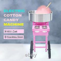 Pink Sugar Floss Maker Party Carnival Commercial Electric Cotton Candy Machine