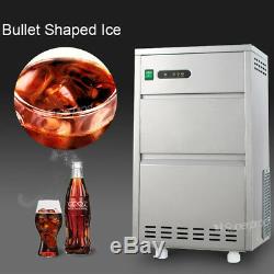 Portable 60 LBS/day Countertop Commercial Bullet Ice Maker Machine Electric 110V