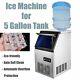 Portable Commercial Ice Maker Machine Stainless Steel Cube For 5 Gallon Bottle