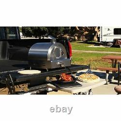 Portable Pizza Oven Propane Gas Silver Stainless Steel Commercial Countertop