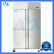 Reach-in Refrigerator Stainless Steel Commercial 4 Door Reach In Upright Cooler