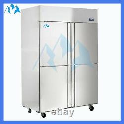 Reach-In Refrigerator Stainless Steel Commercial 4 Door Reach in Upright Cooler