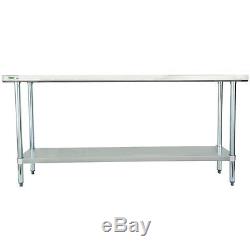 Regency 18 x 72 Stainless Steel Commercial Work Table with Undershelf