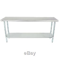 Regency 18 x 72 Stainless Steel Commercial Work Table with Undershelf