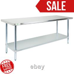 Regency 30 x 72 18-Gauge 304 Stainless Steel Commercial Work Table with Legs