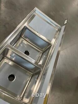 Regency 70 16-Gauge Stainless Steel 2 Compartment Commercial Sink Body Only