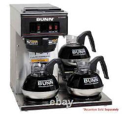 Restaurant Coffee Maker Bunn VP17-3 Commercial Pourover Brewer with 3 Warmers