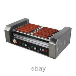 Roller Dog Commercial 18 Hot Dog 7 Roller Grill Cooker Machine RDB18SS
