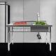 Sink & Prep Table Stainless Steel Thickened Commercial Catering Free-standing