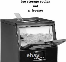 Smad Commercial Ice Maker Stainless Steel Bar Restaurant Home Ice Cube Machine