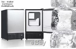 Smad Undercounter Built-In Commercial Ice Maker Stainless Steel Ice Cube Machine