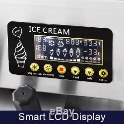 Soft Ice Cream Maker Frozen Yogurt Making Machine 110V 3-flavor 18L/H Commercial