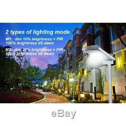 Solar Street Light Outdoor Commercial IP68 Deck Yard Motion Sensor Night Lamp