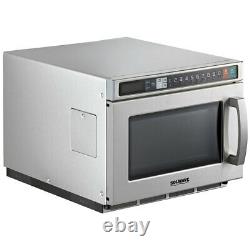 Solwave Space Saver Stainless Steel Heavy-Duty Commercial Microwave with USBPort