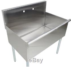 Stainless Steel 16-Gauge Deep Compartment Commercial Utility Sink 36 x 24x 14