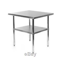 Stainless Steel 24 x 30 NSF Commercial Kitchen Work Food Prep Table