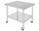 Stainless Steel 36 X 24 Nsf Commercial Kitchen Work Food Prep Table 4 Wheels