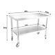 Stainless Steel 48 X 24 Commercial Kitchen Work Food Prep Table With Casters