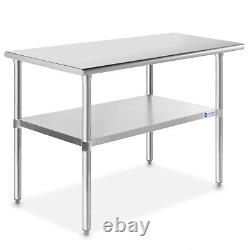 Stainless Steel 48 x 24 NSF Commercial Kitchen Work Food Prep Table