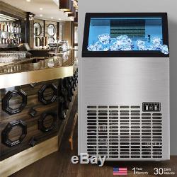 Stainless Steel Auto Ice Cube Maker Machine Commercial 68kg/150Lbs 240W 220V BOS