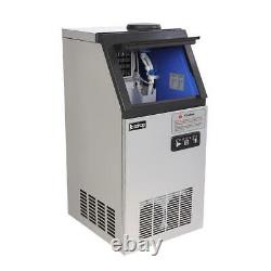 Stainless Steel Commercial 110Lbs Undercounter Ice Maker Machine Cooled Cube